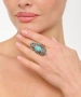Kiraz Turquoise Stoned Silver Plated Ring