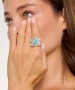 Kiraz Turquoise Stoned Silver Plated Ring