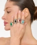 Kiraz Turquoise Stoned Silver Plated Ring