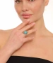 Kiraz Turquoise Stoned Silver Plated Ring