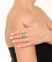 Kiraz Turquoise Stoned Silver Plated Ring