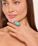 Kiraz Turquoise Stoned Silver Plated Ring