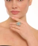 Kiraz Turquoise Stoned Silver Plated Ring