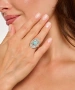 Kiraz Turquoise Stoned Silver Plated Ring