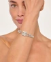 Kiraz White Crystal Stoned Silver Plated Bracelet