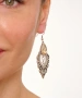 Kiraz Yellow Crystal Stoned Silver Plated Earring