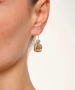 Kiraz Yellow Crystal Stoned Silver Plated Earring
