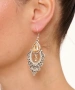 Kiraz Yellow Crystal Stoned Silver Plated Earring