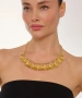 Kiraz Yellow Enameld Gold Plated Necklace