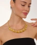 Kiraz Yellow Enameld Gold Plated Necklace