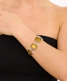 Kiraz Yellow Enameld Silver Plated Bracelet