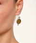 Kiraz Yellow Enameld Silver Plated Earring