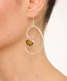 Kiraz Yellow Enameld Silver Plated Earring