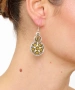 Kiraz Yellow Enameld Silver Plated Earring