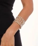 Kiraz Elastic Silver Plated Bracelet
