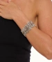 Kiraz Elastic Silver Plated Bracelet