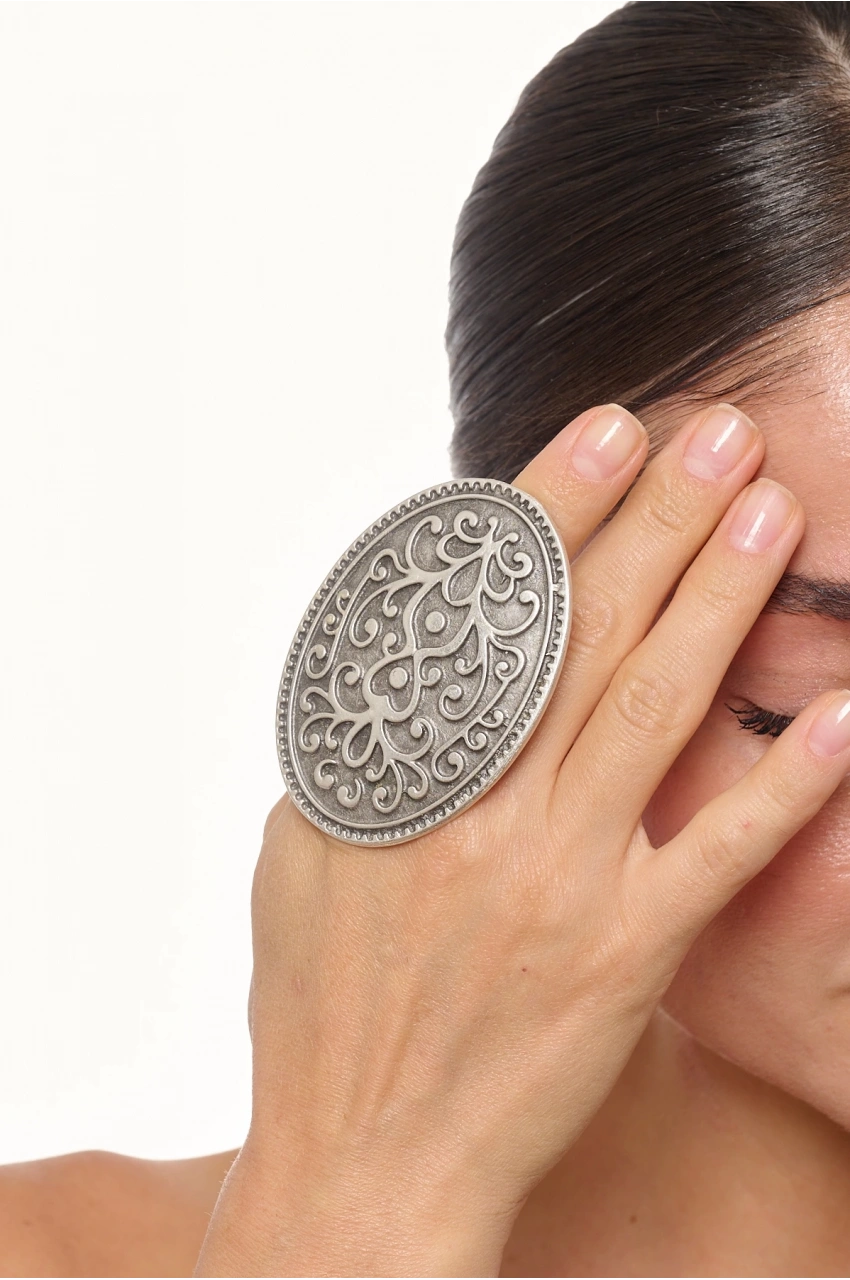 Authentic Statement Oval Ring