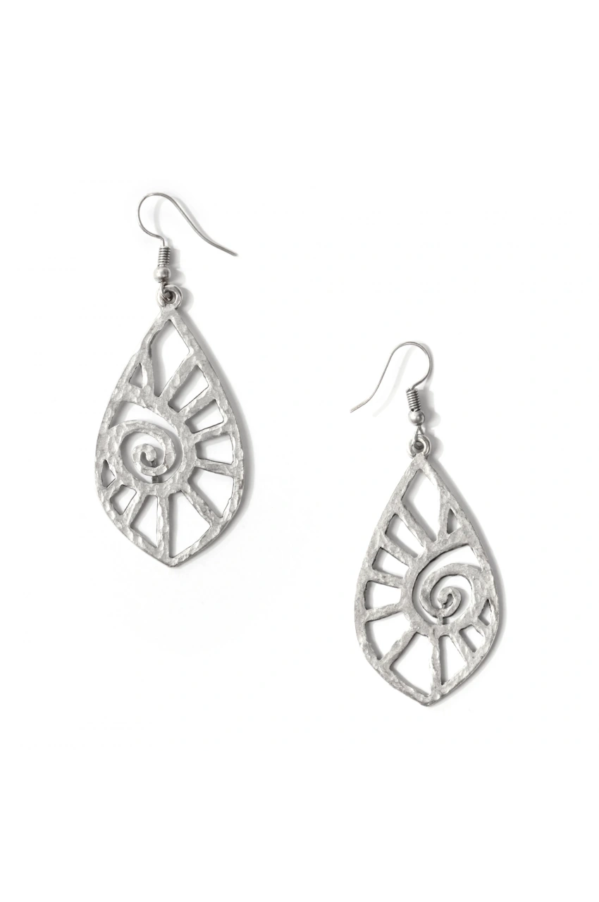 Abstract Sun Drop Earring