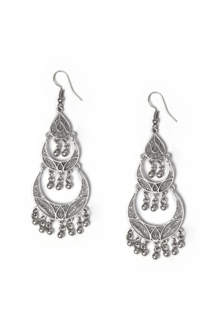 Beaded Tassel Drop Earrings