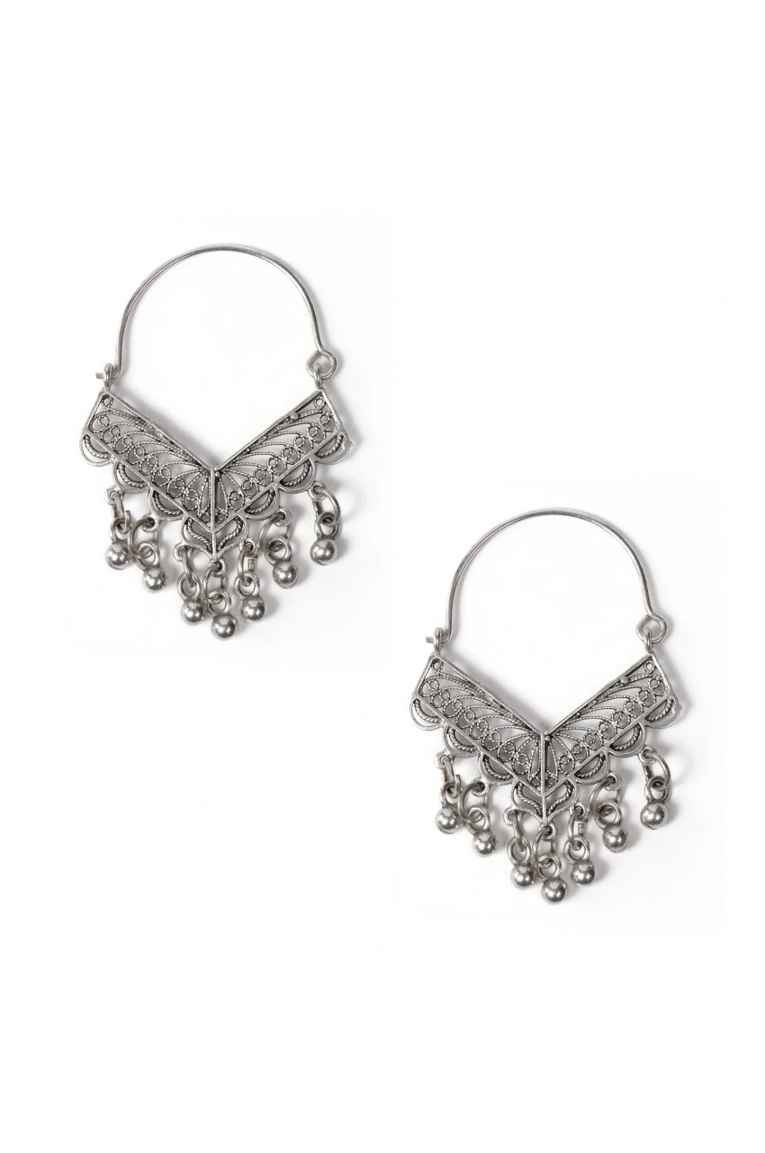 Ethnic Small Beaded Fringe Earrings