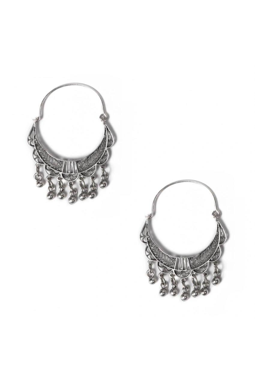 Ethnic Small Beaded Fringe Earrings