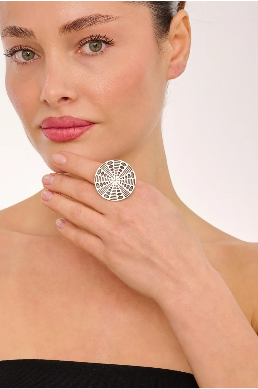 Kiraz Silver Plated Ring