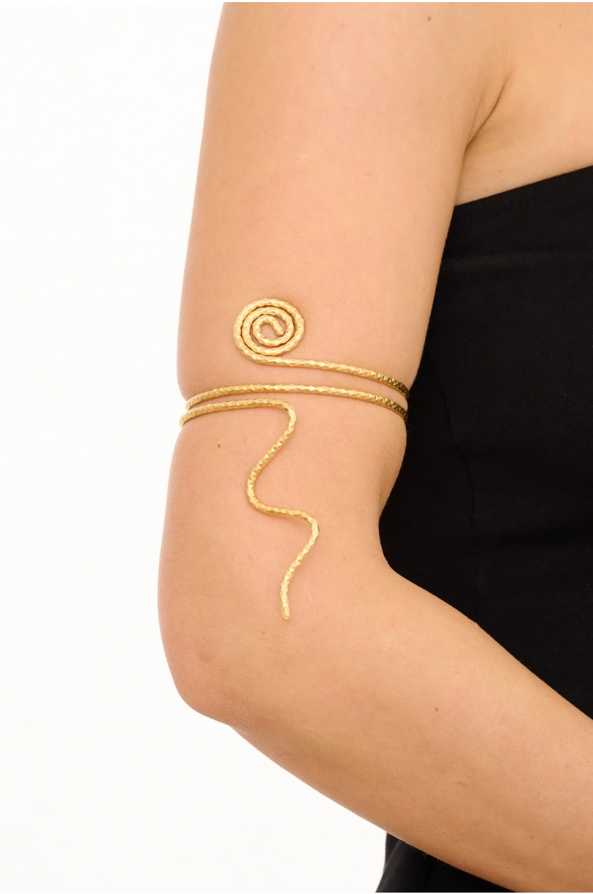 Kiraz Gold Plated Arm Cuff