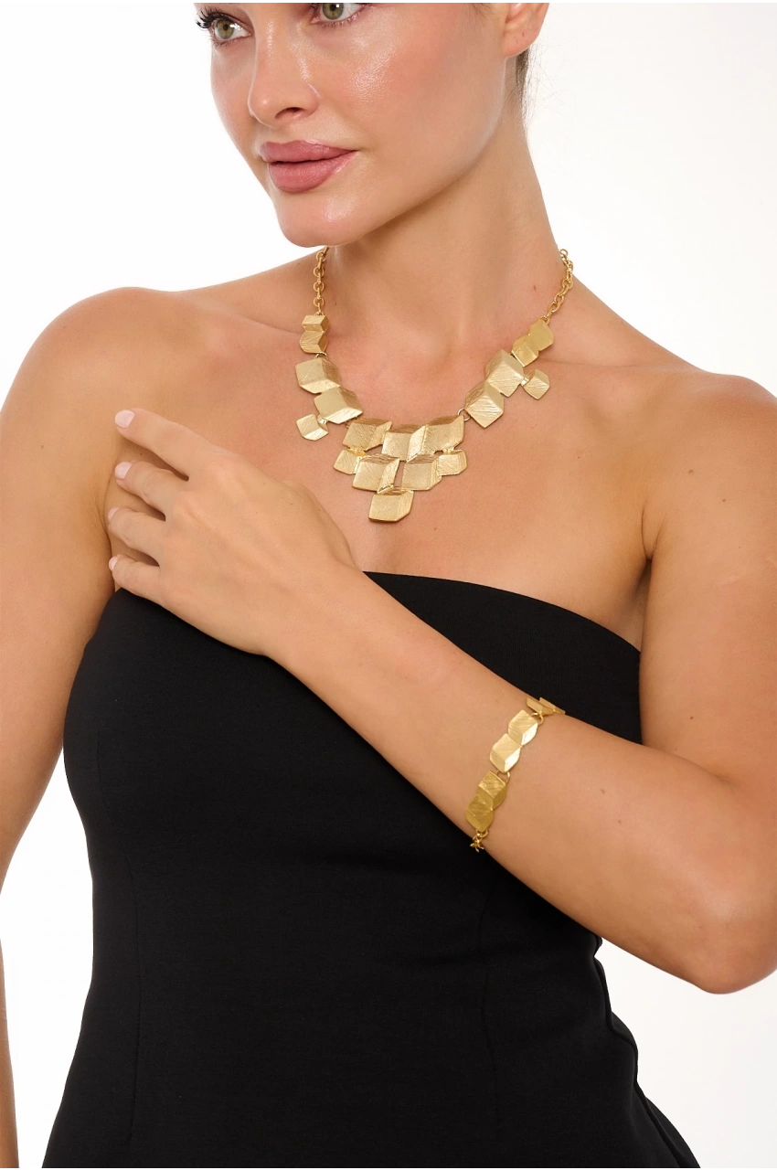 Kiraz Gold Plated Cube Set