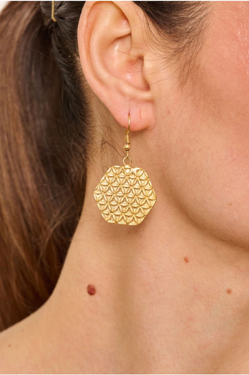 Kiraz Gold Plated Earring