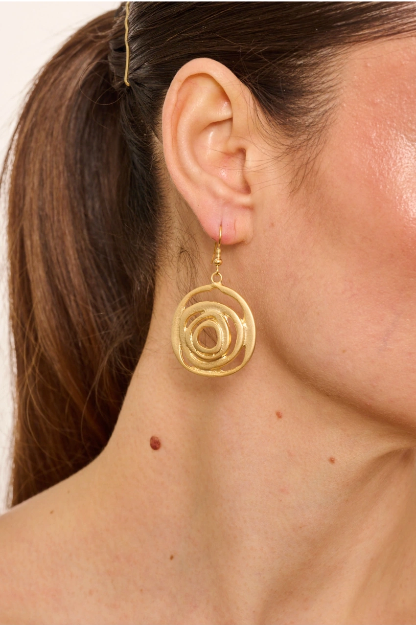 Kiraz Gold Plated Earring