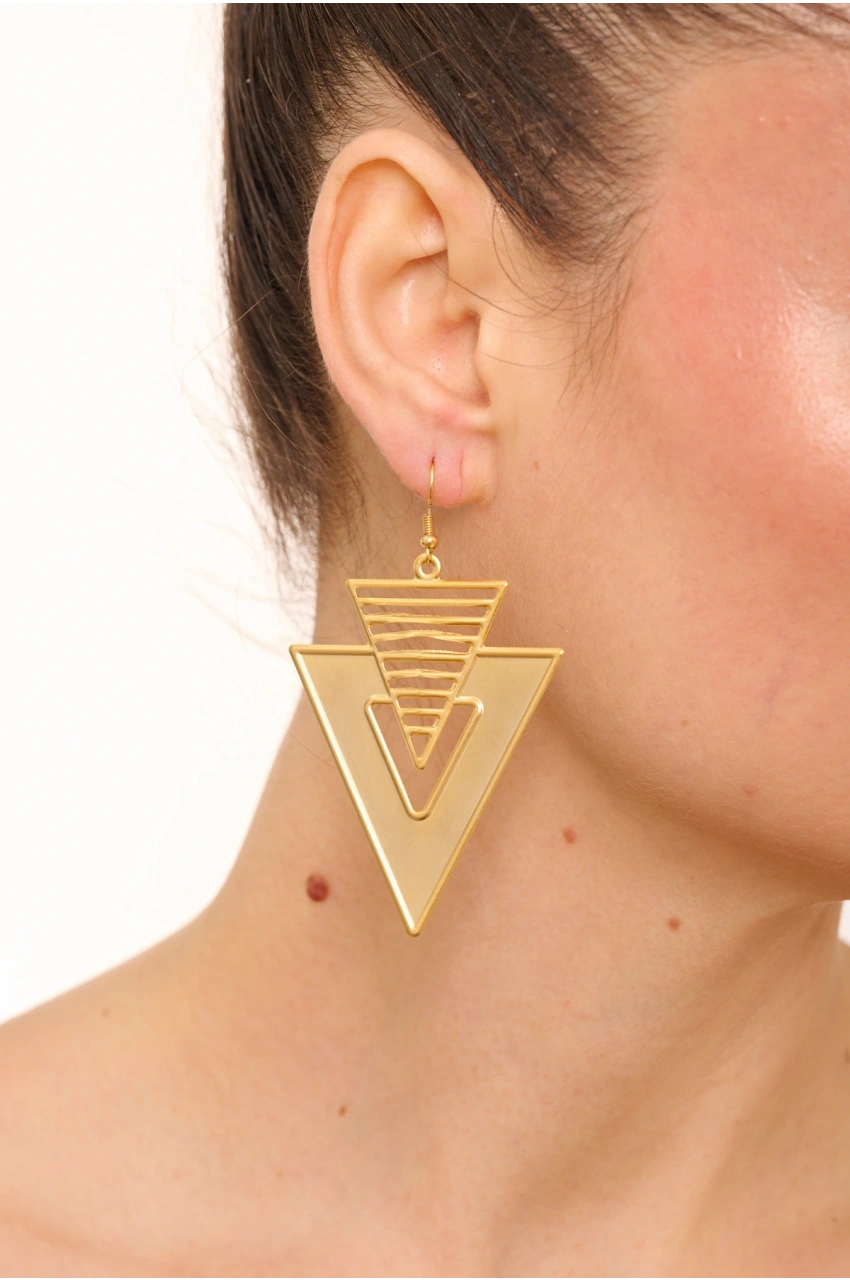 Kiraz Gold Plated Earring
