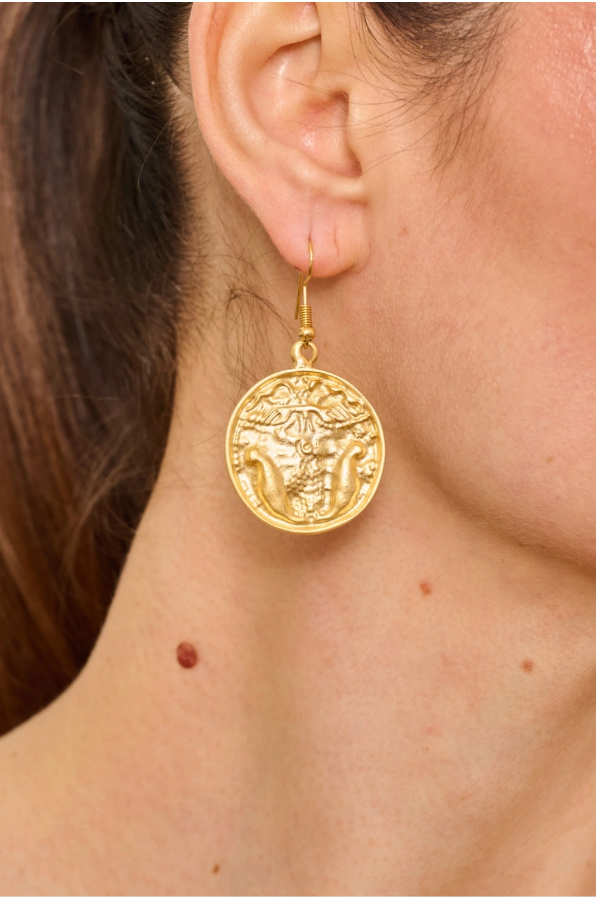 Kiraz Gold Plated Earring