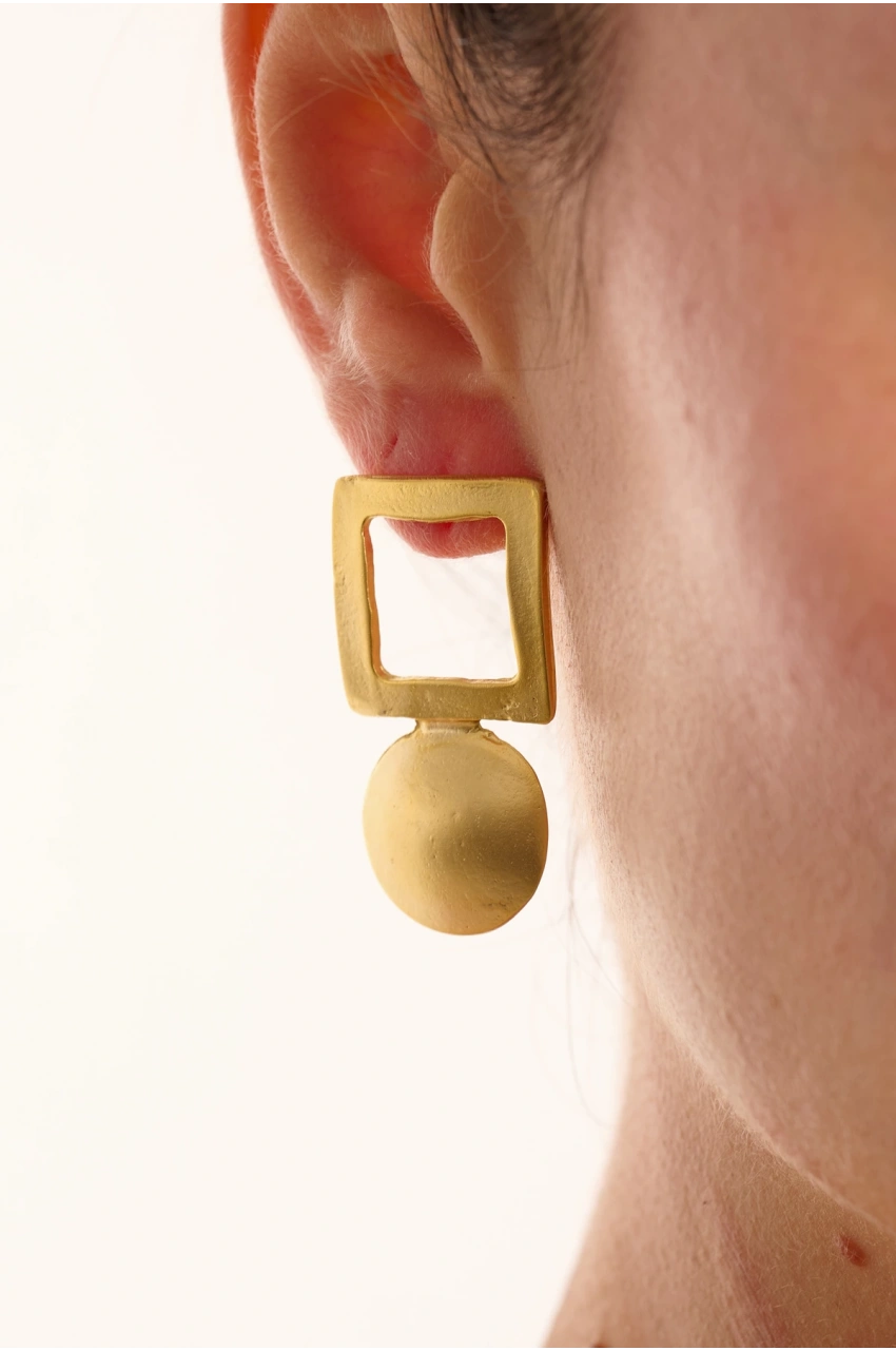 Kiraz Gold Plated Earring