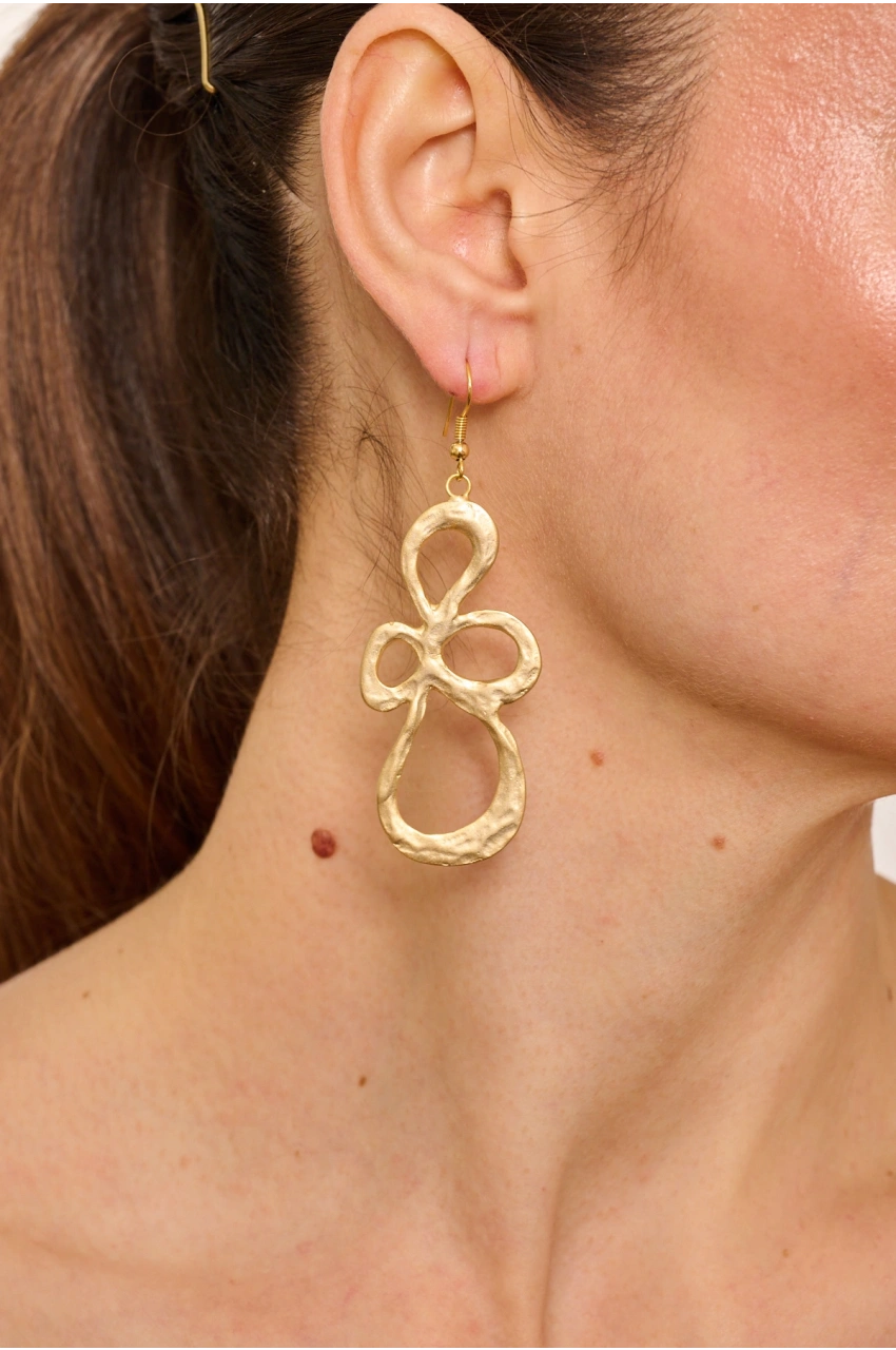 Kiraz Gold Plated Earring