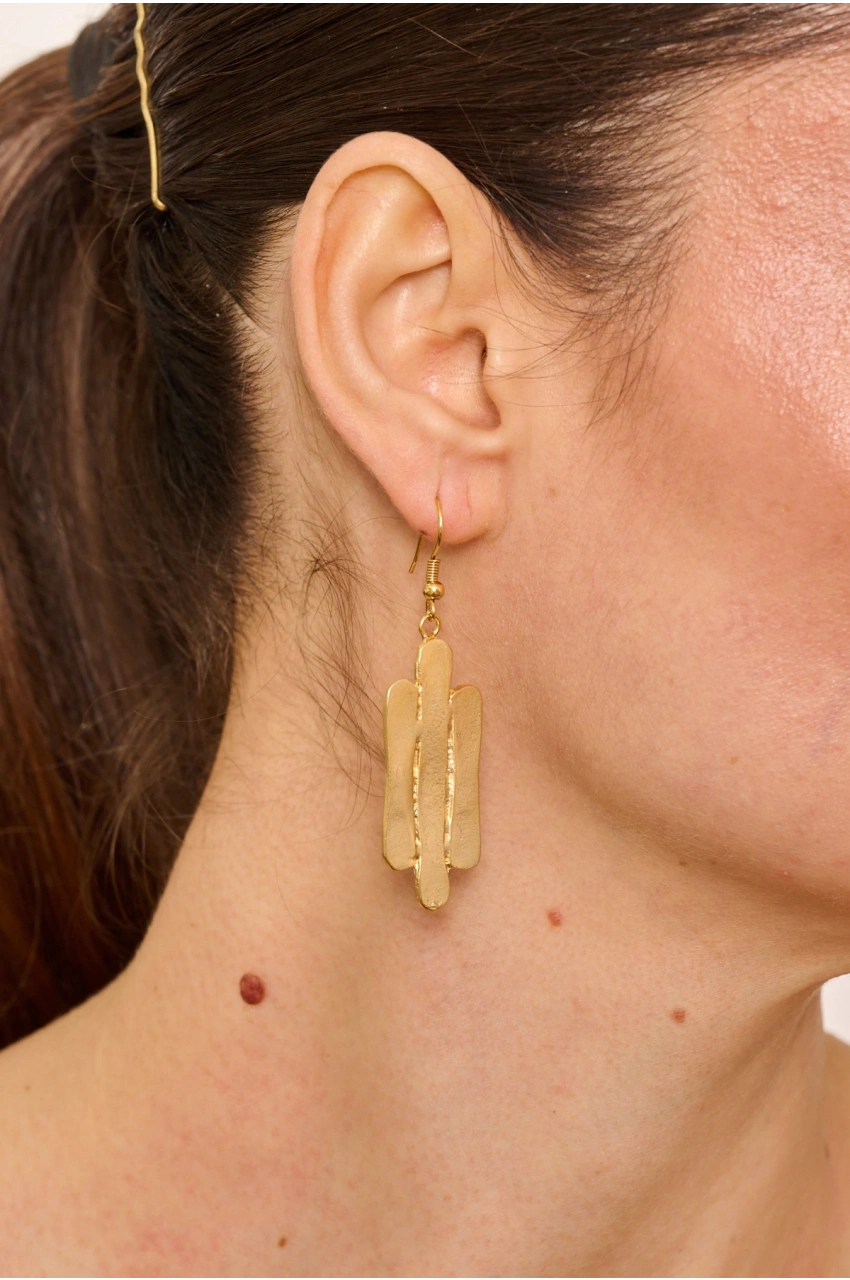 Kiraz Gold Plated Earring