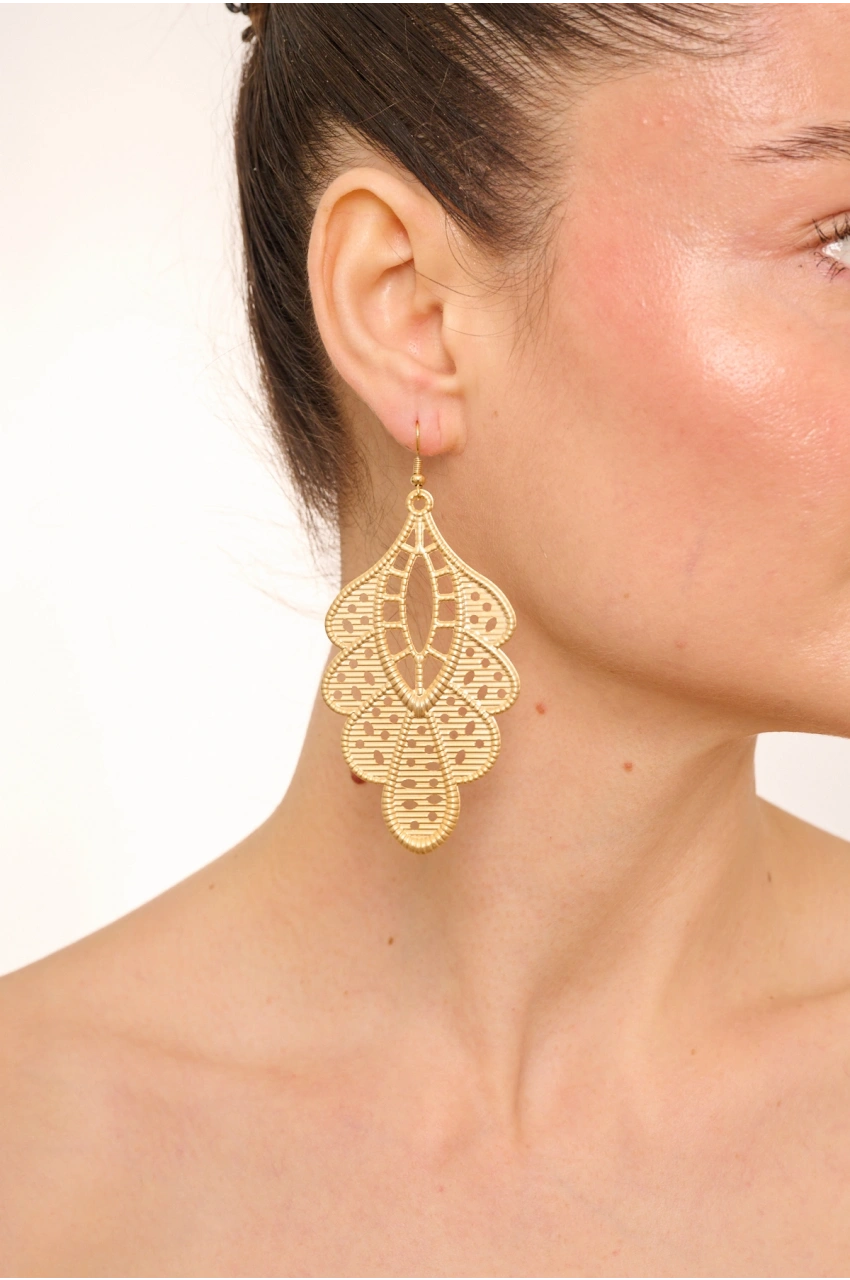 Kiraz Gold Plated Earring