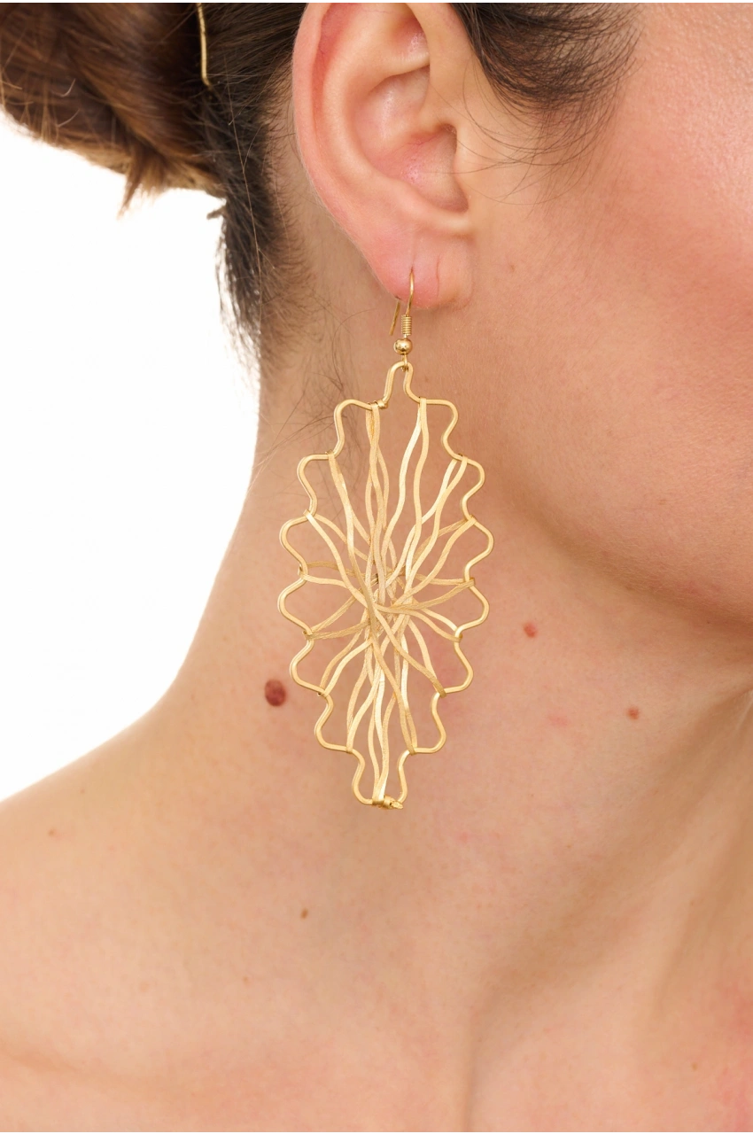 Kiraz Gold Plated Earring