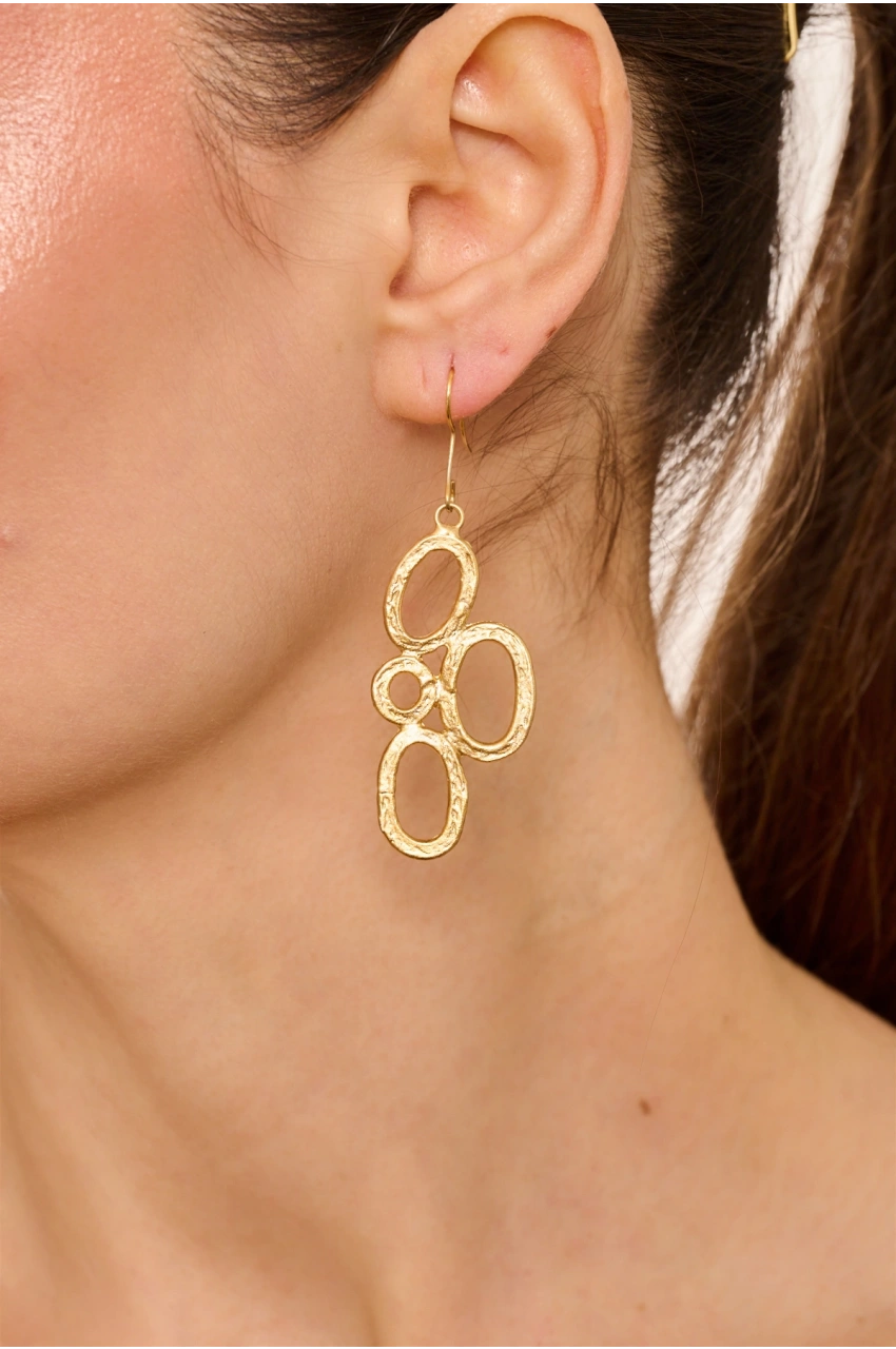 Kiraz Gold Plated Earring