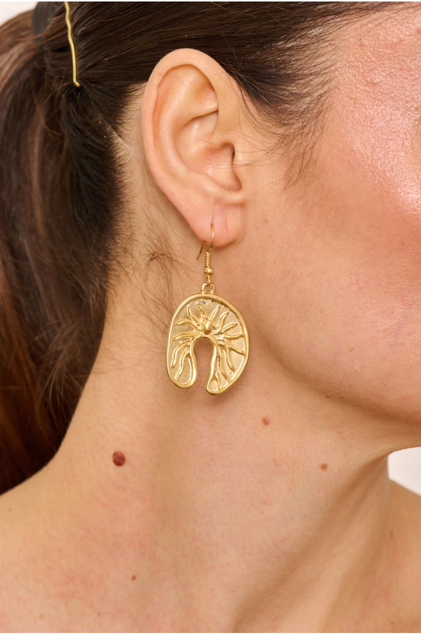 Kiraz Gold Plated Earring