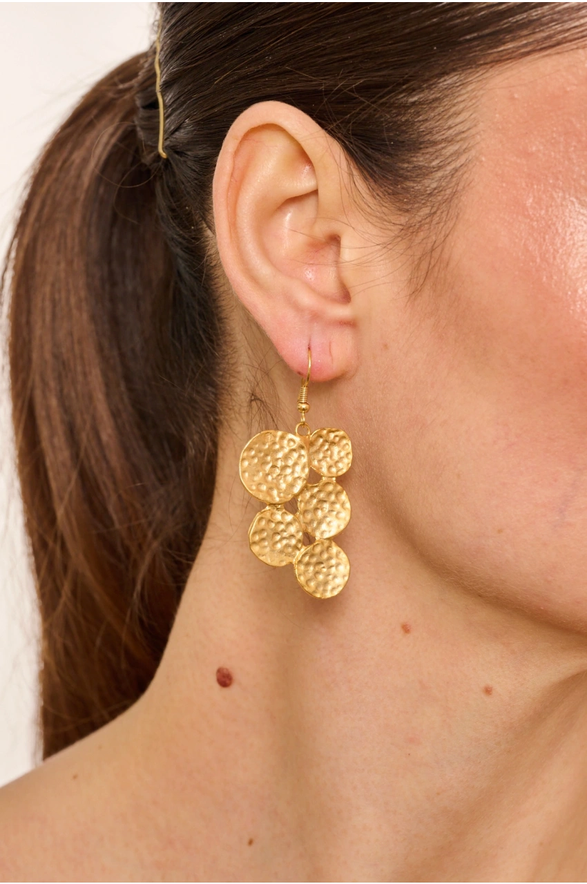 Kiraz Gold Plated Earring