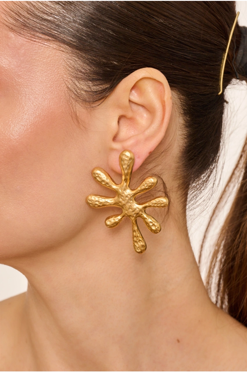 Kiraz Gold Plated Earring