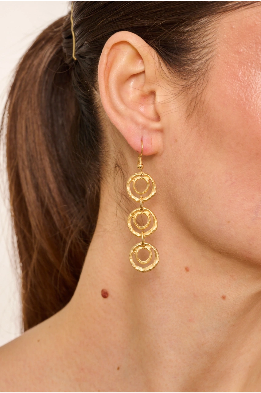 Kiraz Gold Plated Earring