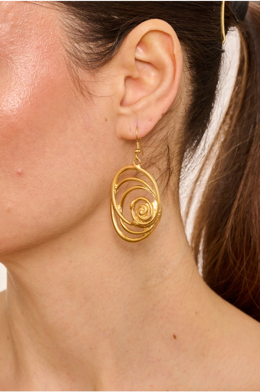 Kiraz Gold Plated Earring