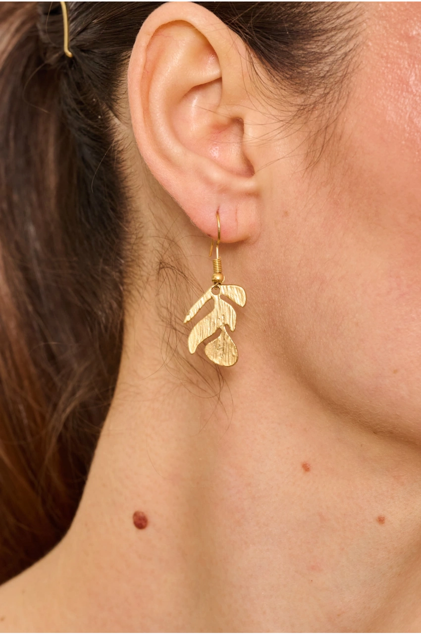 Kiraz Gold Plated Earring