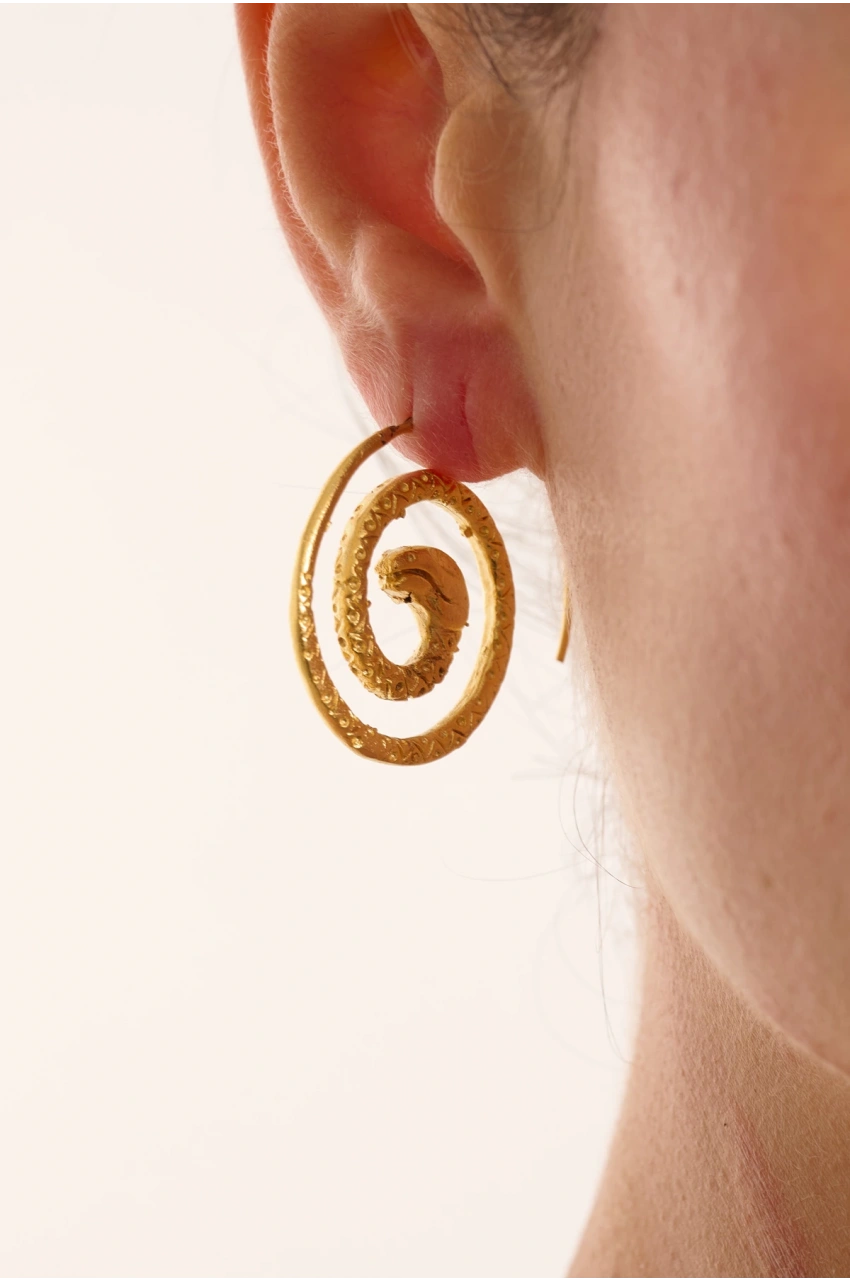 Kiraz Gold Plated Earring