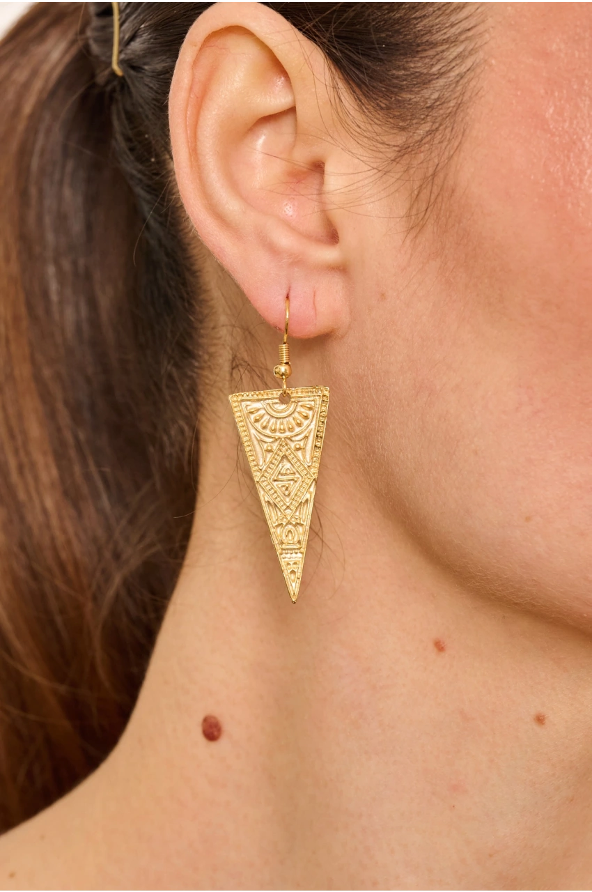 Kiraz Gold Plated Earring