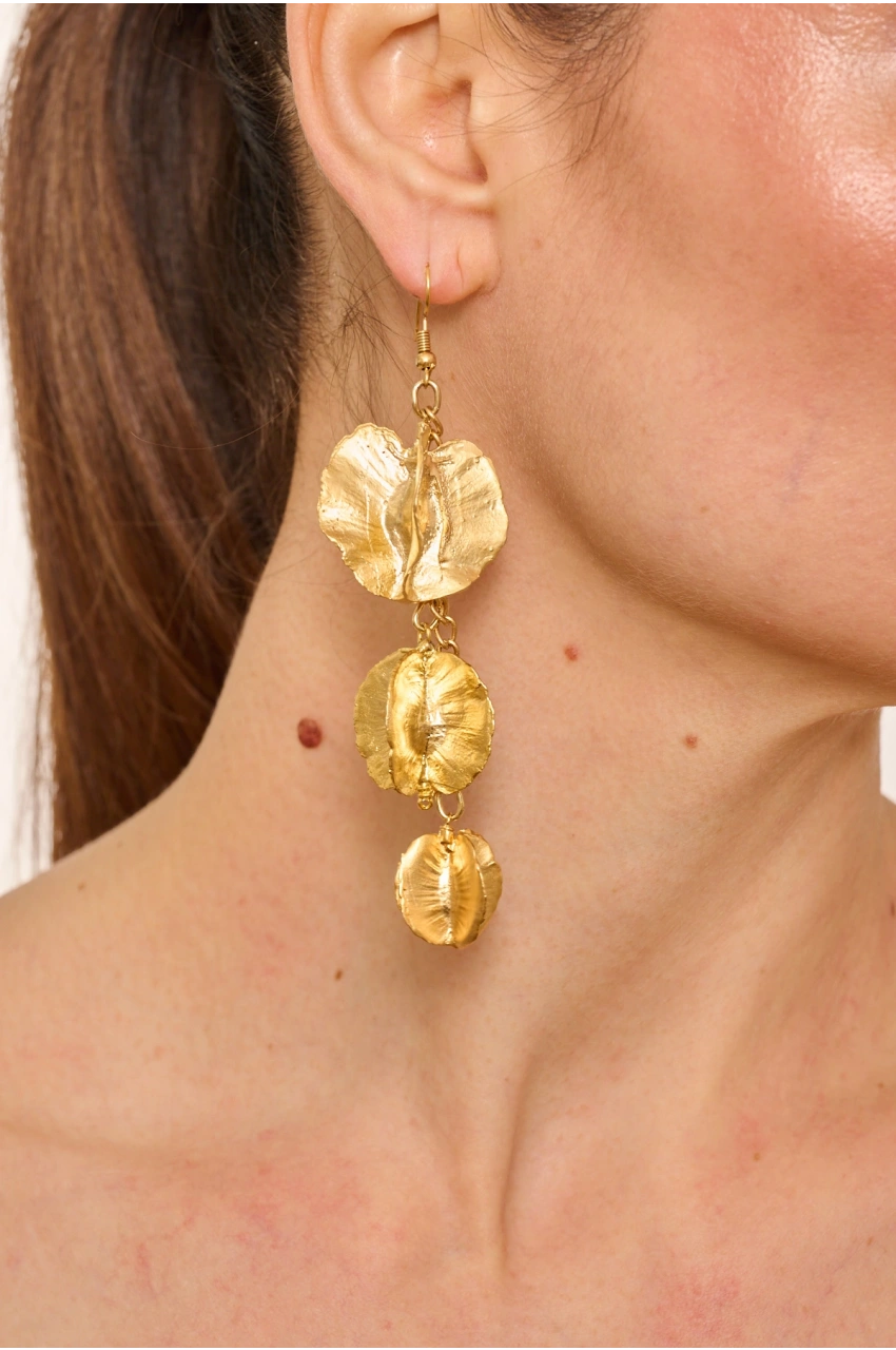 Kiraz Gold Plated Earring