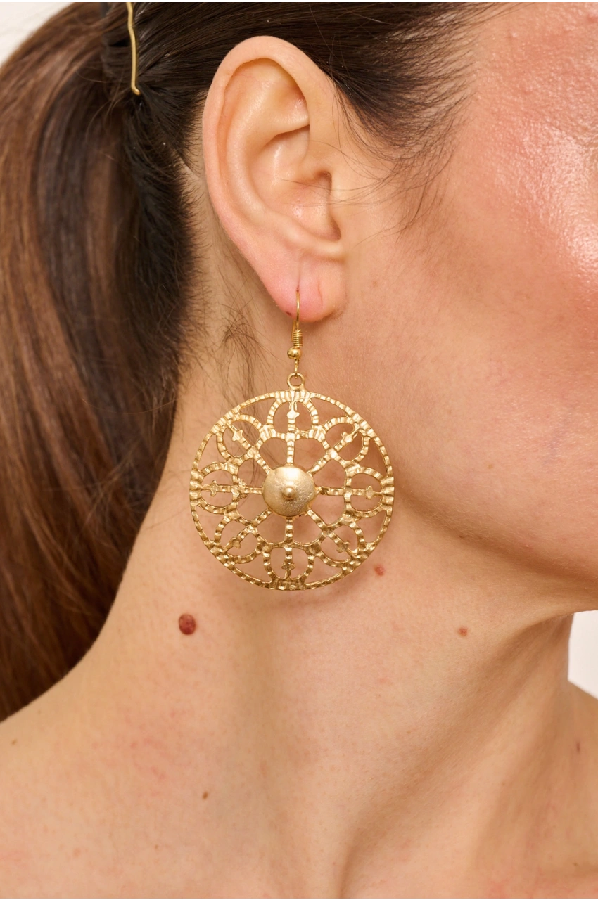 Kiraz Gold Plated Earring