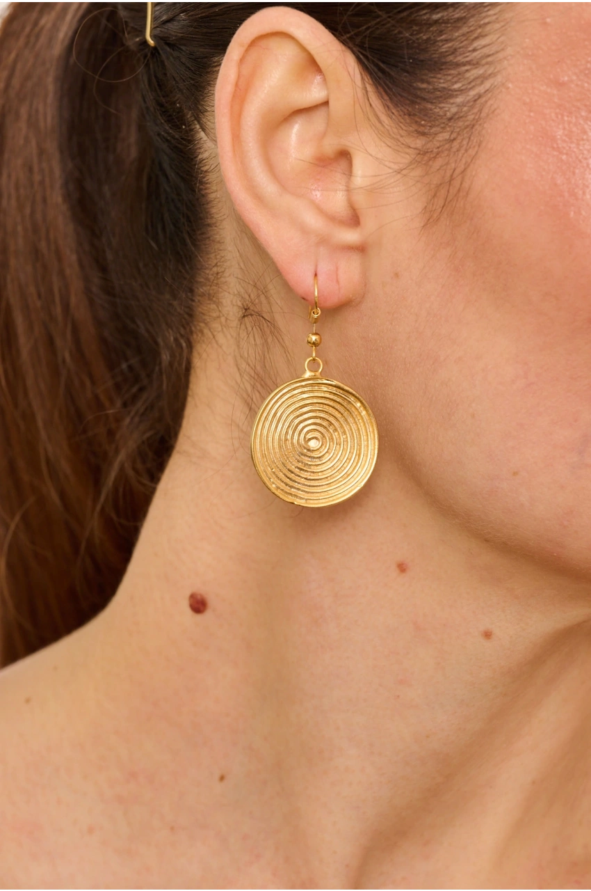 Kiraz Gold Plated Earring