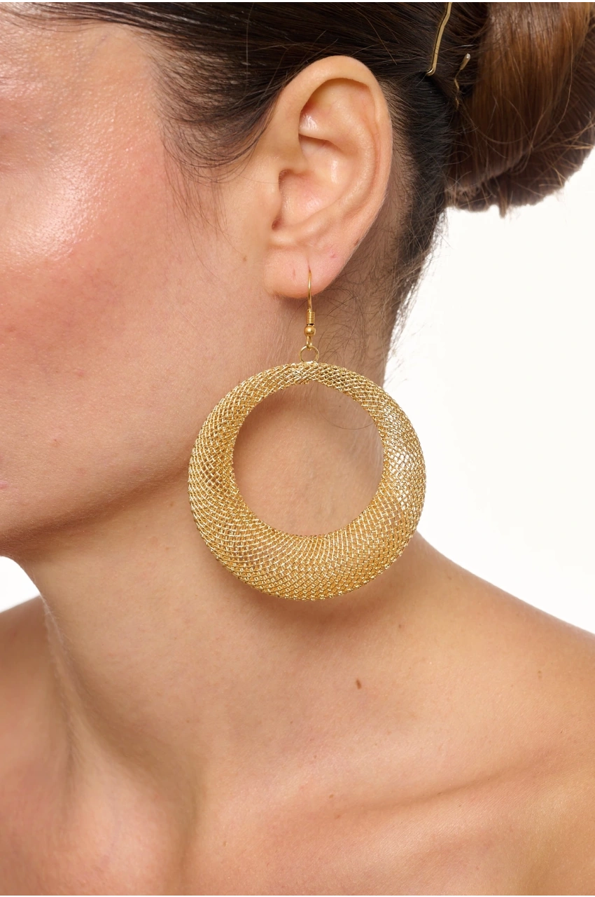 Kiraz Gold Plated Earring